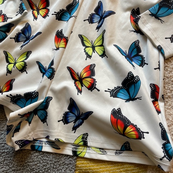 Y2K Rainbow Butterfly Romper - Picture 3 of 9